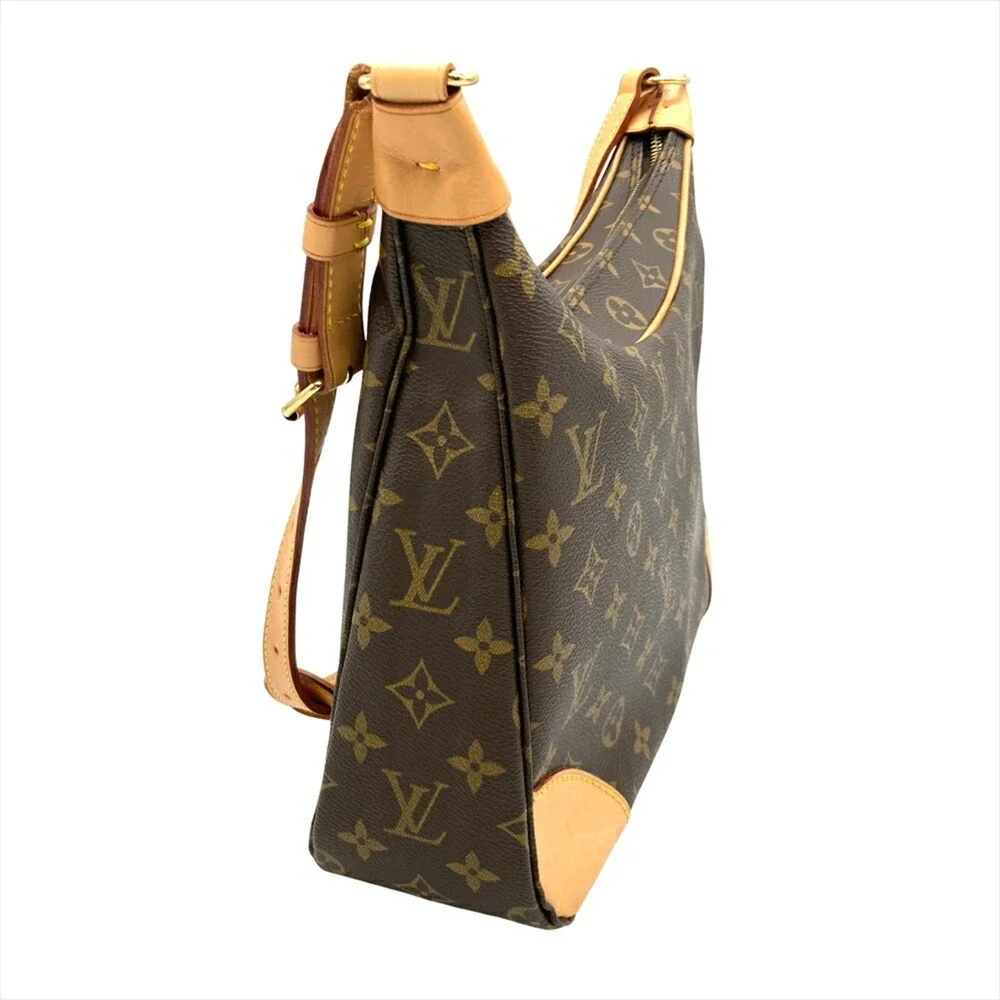 LOUIS VUITTON Brown Monogram Canvas Boulogne 30 Shoulder Bag